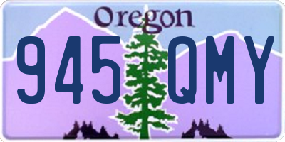 OR license plate 945QMY