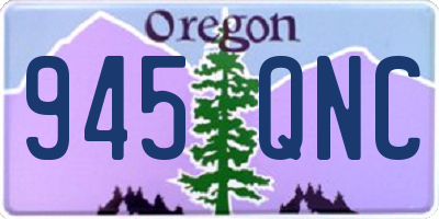 OR license plate 945QNC
