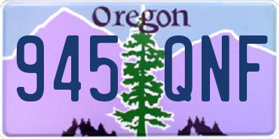OR license plate 945QNF