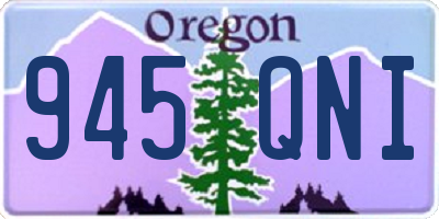 OR license plate 945QNI