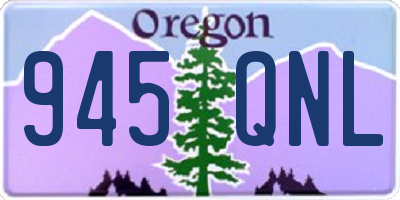 OR license plate 945QNL