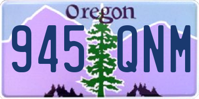 OR license plate 945QNM