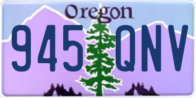 OR license plate 945QNV