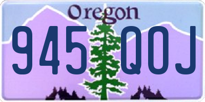 OR license plate 945QOJ