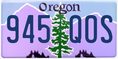 OR license plate 945QOS