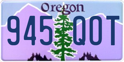 OR license plate 945QOT