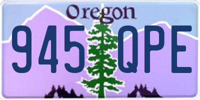 OR license plate 945QPE
