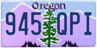 OR license plate 945QPI