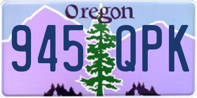 OR license plate 945QPK