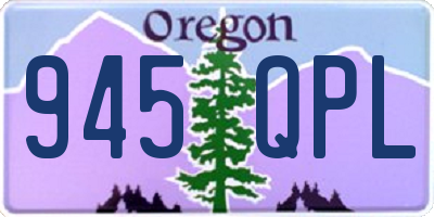 OR license plate 945QPL