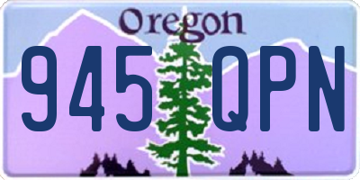 OR license plate 945QPN