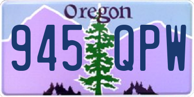 OR license plate 945QPW