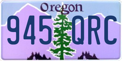 OR license plate 945QRC