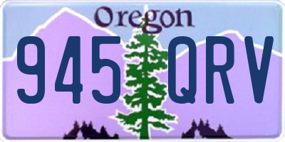 OR license plate 945QRV