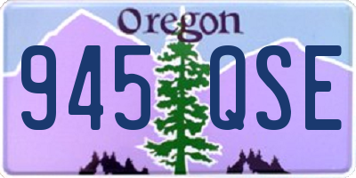 OR license plate 945QSE