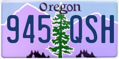 OR license plate 945QSH