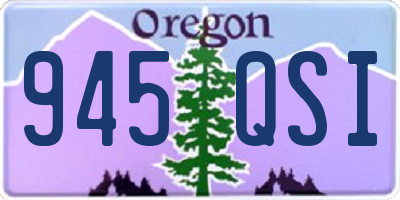 OR license plate 945QSI