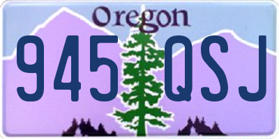 OR license plate 945QSJ