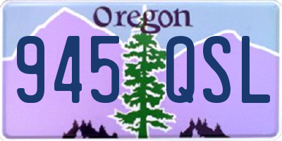 OR license plate 945QSL