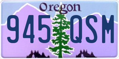 OR license plate 945QSM