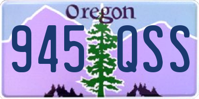 OR license plate 945QSS