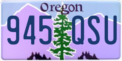 OR license plate 945QSU