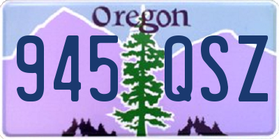 OR license plate 945QSZ