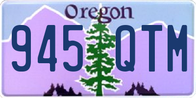 OR license plate 945QTM