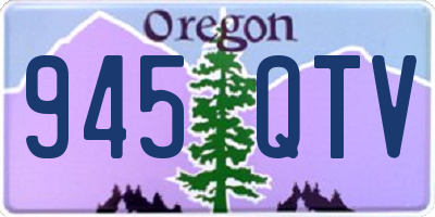 OR license plate 945QTV
