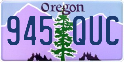 OR license plate 945QUC
