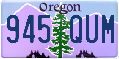 OR license plate 945QUM
