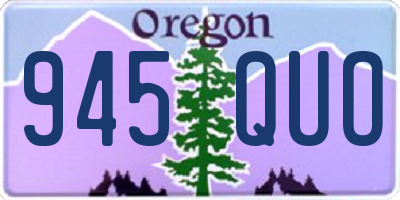OR license plate 945QUO