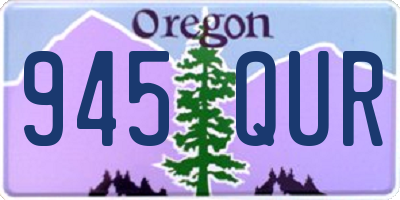 OR license plate 945QUR
