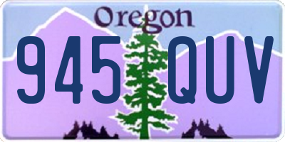OR license plate 945QUV