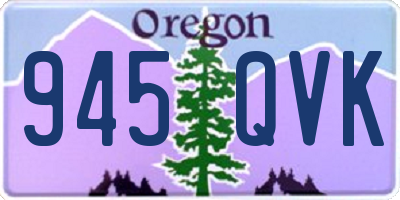 OR license plate 945QVK
