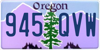 OR license plate 945QVW