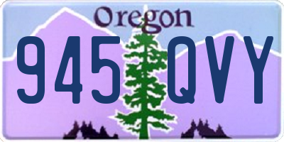 OR license plate 945QVY