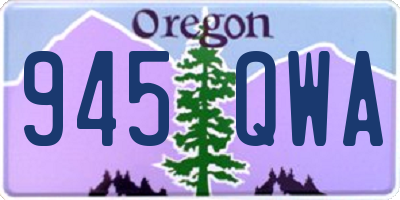 OR license plate 945QWA