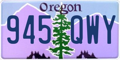 OR license plate 945QWY