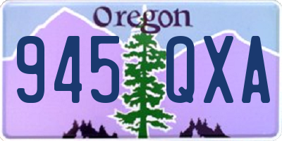 OR license plate 945QXA