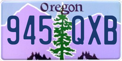 OR license plate 945QXB