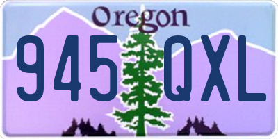 OR license plate 945QXL