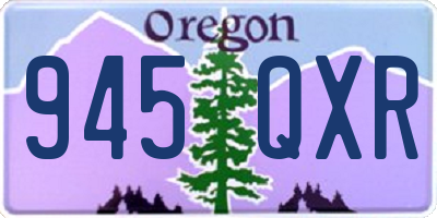 OR license plate 945QXR