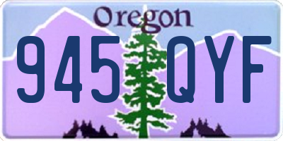 OR license plate 945QYF
