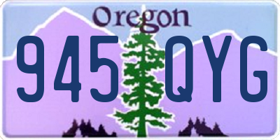 OR license plate 945QYG
