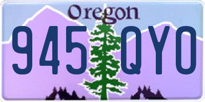 OR license plate 945QYO
