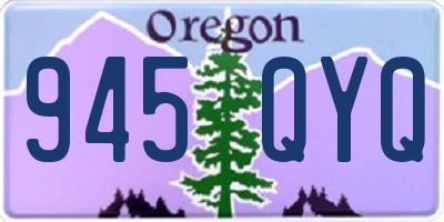 OR license plate 945QYQ