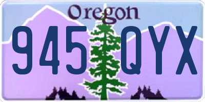 OR license plate 945QYX