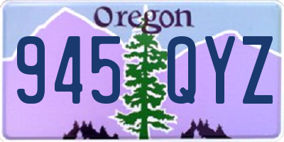 OR license plate 945QYZ
