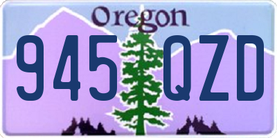 OR license plate 945QZD